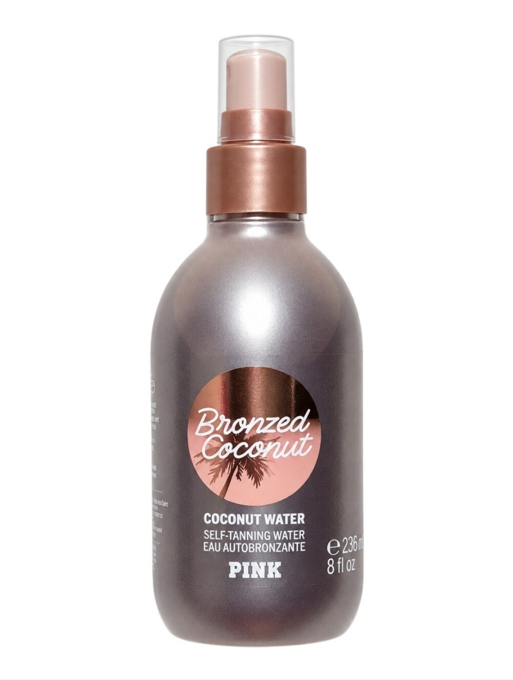 PINK Limited Edition Bronzed Coconut Water Self Tanning Water Spray 8 Oz NEW